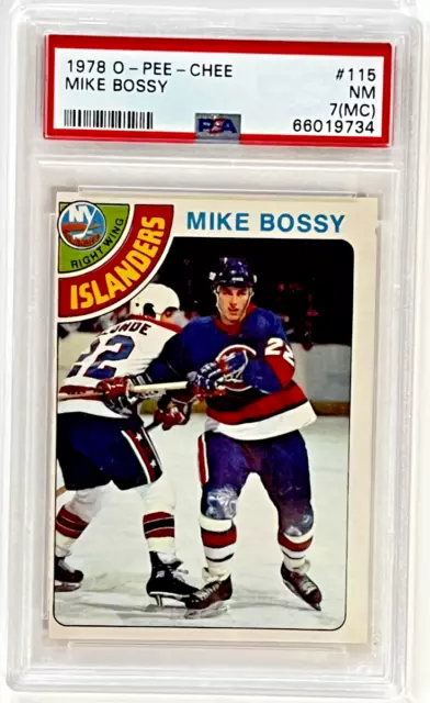 1978 O-Pee-Chee Mike Bossy Rookie #115 PSA 7(MC) NM!