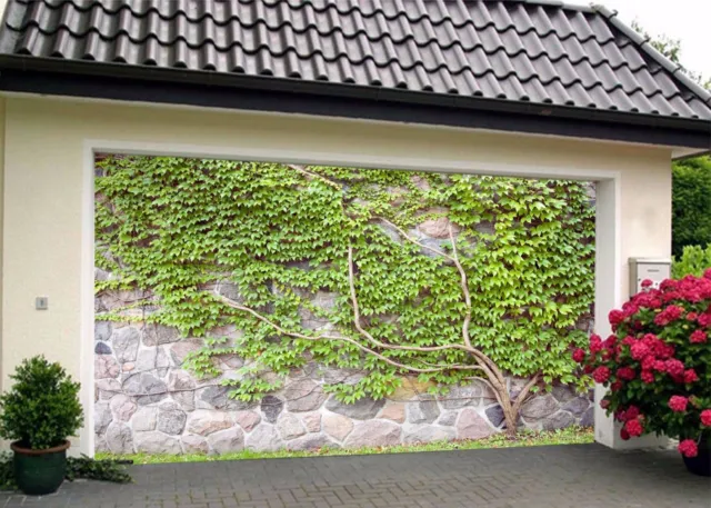 3D arbres verts 773 porte de garage impression murale autocollant mur AJ WALLPAPER DE citron