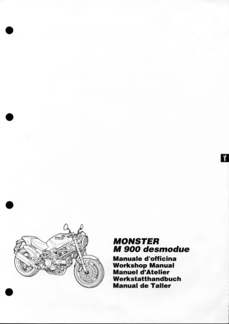 Manuale officina Ducati Monster M900 Italiano e inglese PDF via email