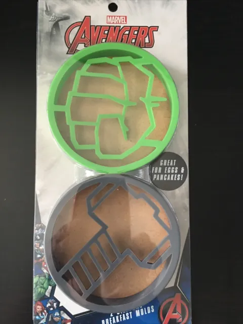 Moldes de panqueques de huevo de silicona Disney Star Wars Marvel Avengers 3 piezas (2 moldes Ea)