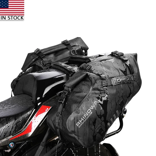 Motorcycle Bag 28L Pannier Bag Saddle Bags Side Storage For Fork Travel Luggage