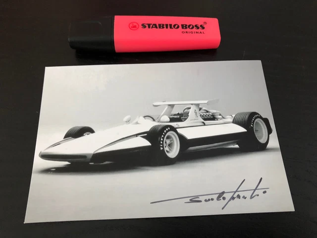 Autographe Photo Signed Chief Designer Pininfarina Ferrari f1 Sigma 2