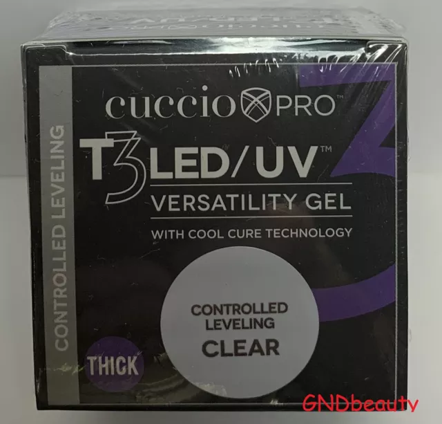 Cuccio Pro T3 CONTROLLED  LED/UV Versatility Gel with Cool Cure Technology 1 oz