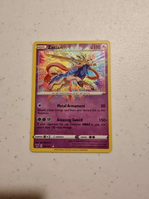 Pokémon TCG Zacian Vivid Voltage 082/185 Holo Amazing Rare