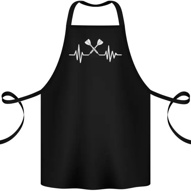Pulse Darts Funny ECG Cotton Apron 100% Organic