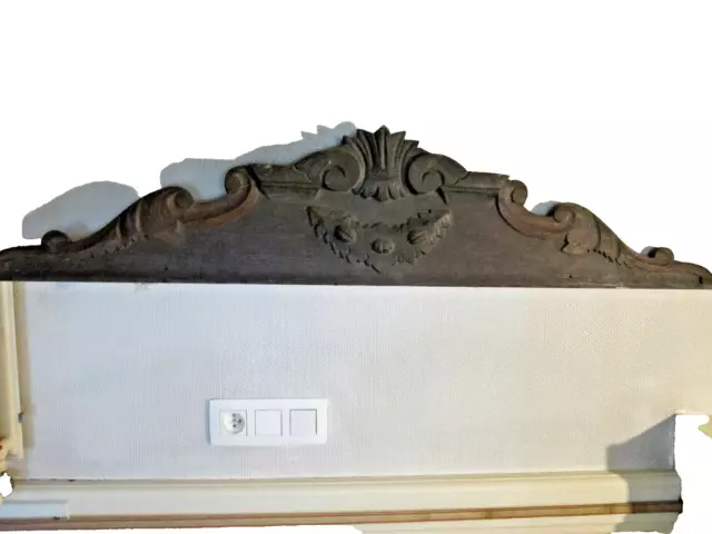 Antiques French Handcarved Pediment