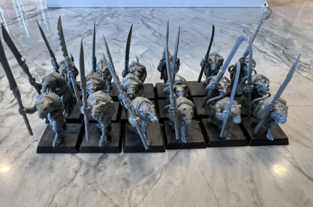 18 Skaven Clanrats Warhammer Fantasy Battle Chaos Clan Rats AoS Old World