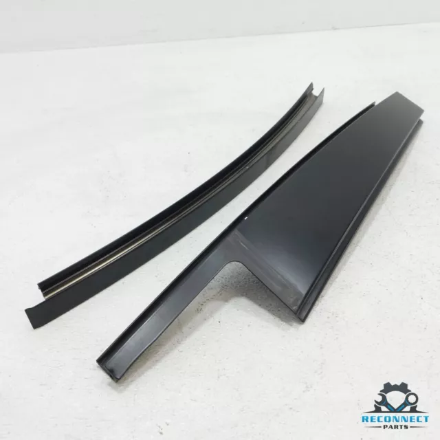 09-15 BMW 750Li F02 Rear Right B Pillar Door Reveal Molding Trim Cover Set OEM