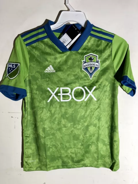 Adidas Youth MLS Jersey Seattle Sounders Team Green sz L