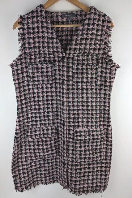 Rebecca taylor houndstooth tweed 2025 dress