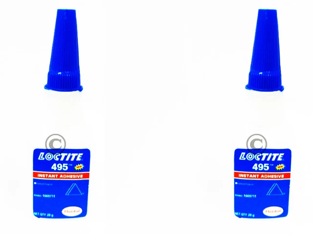 1 giorno spedizione lotto di 2 bottiglie adesive istantanee Loctite 495, 20 gm