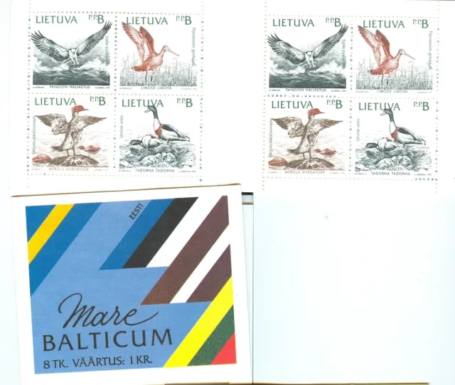 UCCELLI MARINI - SEA BIRDS  ESTONIA 1992 booklet