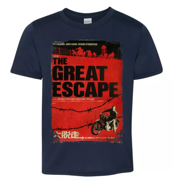 Steve McQueen The Great Escape Poster Inspired T-Shirt Design