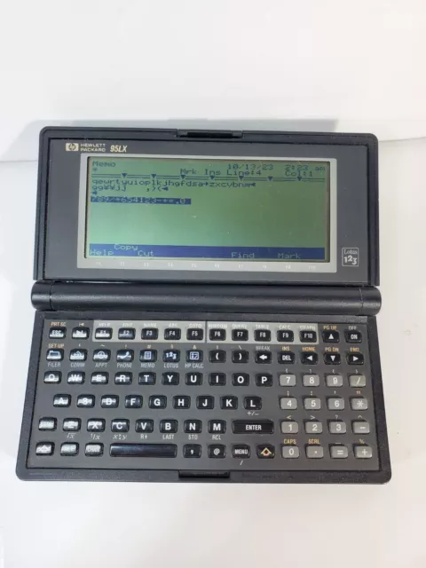 Hewlett Packard HP 95LX Palmtop Handheld Computer MS-DOS Lotus 123 Read Cond.