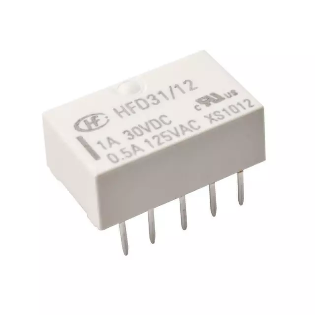 HONGFA HFD31/012 Relais 12V 2x UM 1A 30VDC Subminiature Signal Relay 860573