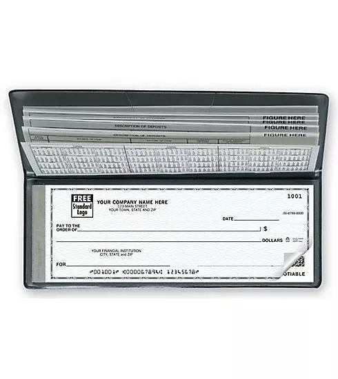 The Traveler Business Size Portable Checks / Deluxe #: 59000N/ 8 5/8" x 3"