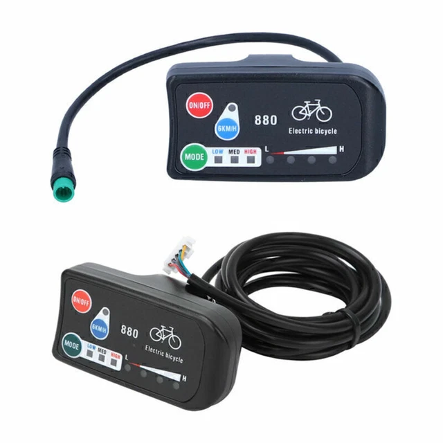 Écran LED Pour Vélo électrique 36V 48V – étanche, Connecteur 5 Broches, Câble 190 Mm – Compatible Contrôleur JN & Moteur Pasion - 9