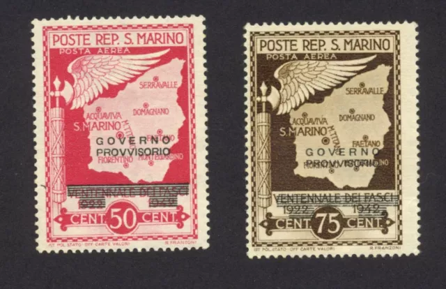 1943 Varietà Governo Provvisorio Posta Aerea Ventennale Fasci