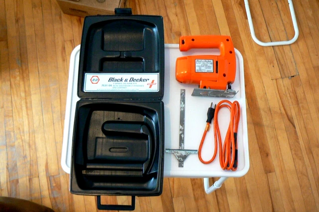 Black & Decker Jigsaw 7530-04 Type 3 Carry Case 2 Speed Tested Working With Case