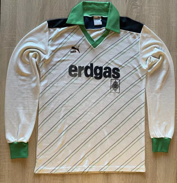 Original Trikot Borussia Mönchengladbach 80er Puma erdgas 1985 86 87 Rarität