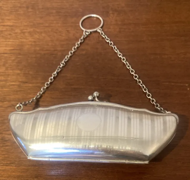 Vintage Hallmarked Sterling Silver Purse