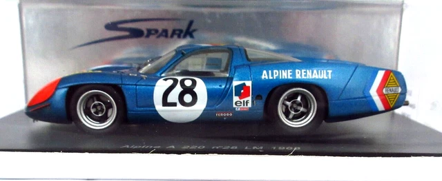 Spark 1:43 Alpine A 220 essai 1968 SF025 modèle voiture SF025 9580006730251