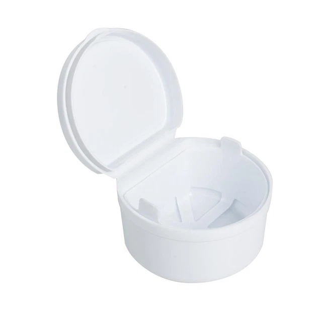 Durable Denture Case  Orthodontic Retainer Storage Box in Random Colors