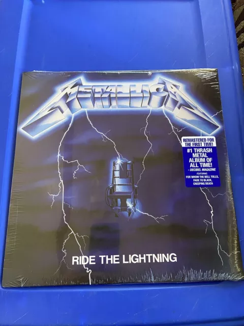 LP Ride the Lightning de Metallica (Record, 2016) nuevo sellado