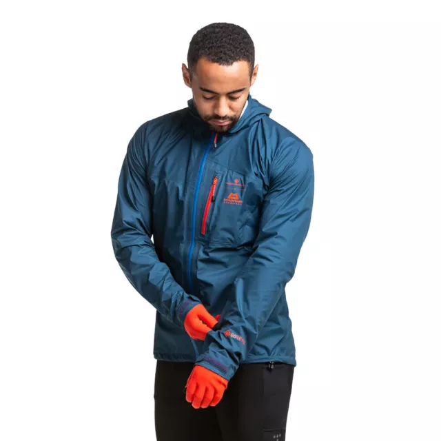 RONHILL MENS TECH GORE TEX Mercurial Jacket Top Blue Sports