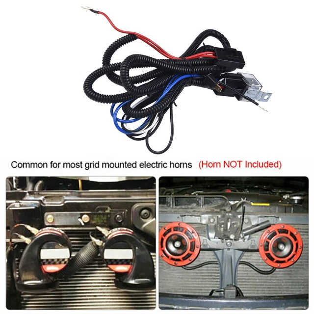 Relais étanche 4 Broches 30A - Compatible 12V/24V, Avec Fusible Et Harnais - Pour Phares, Compresseur, Klaxon (voiture, Camping-car) - 13