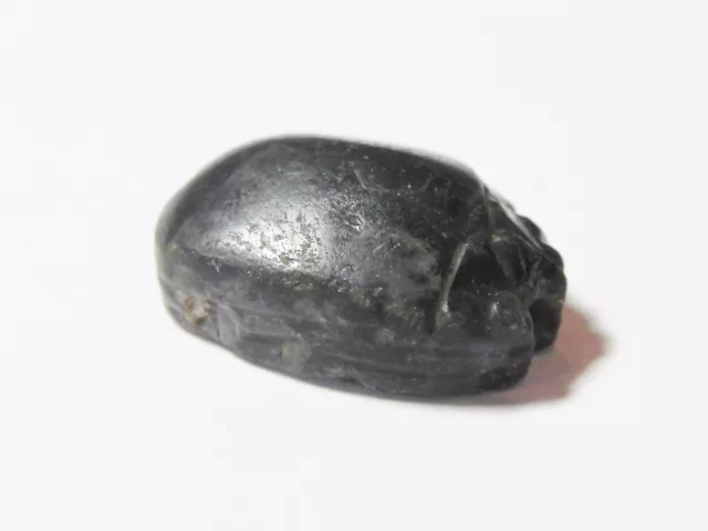 Zurqieh -Q321- Ancient Egypt , Beautiful Amethyst Scarab. 1400 B.c 2