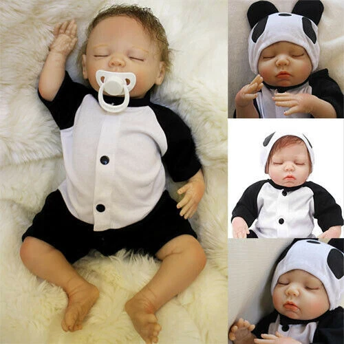20" Reborn Dolls Lifelike Baby Soft Silicone Vinyl Sleeping Newborn Xmas Gifts