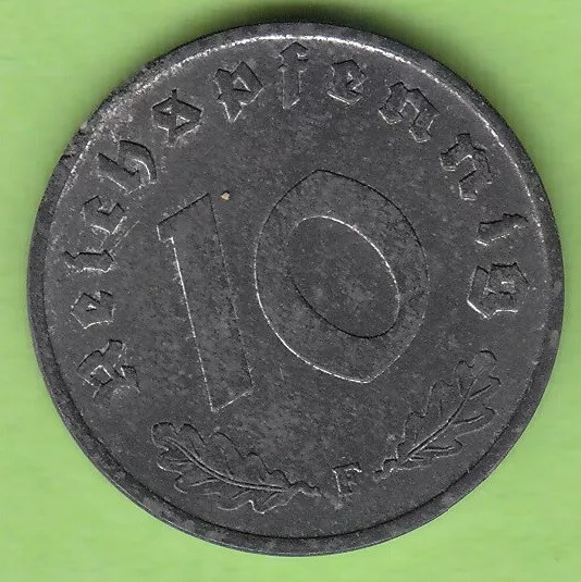 Alliierte Besatzung 10 Reichspfennig 1947 F, hübsch nswleipzig