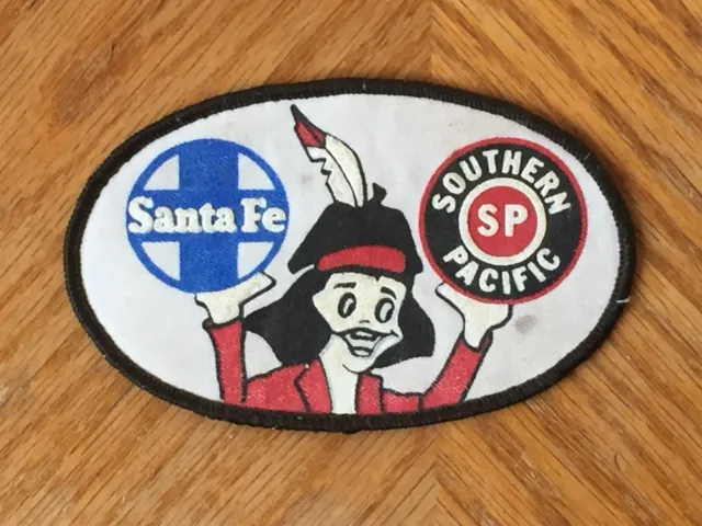 Vintage Santa Fe - Southern Pacific SP Railroad Train Patch