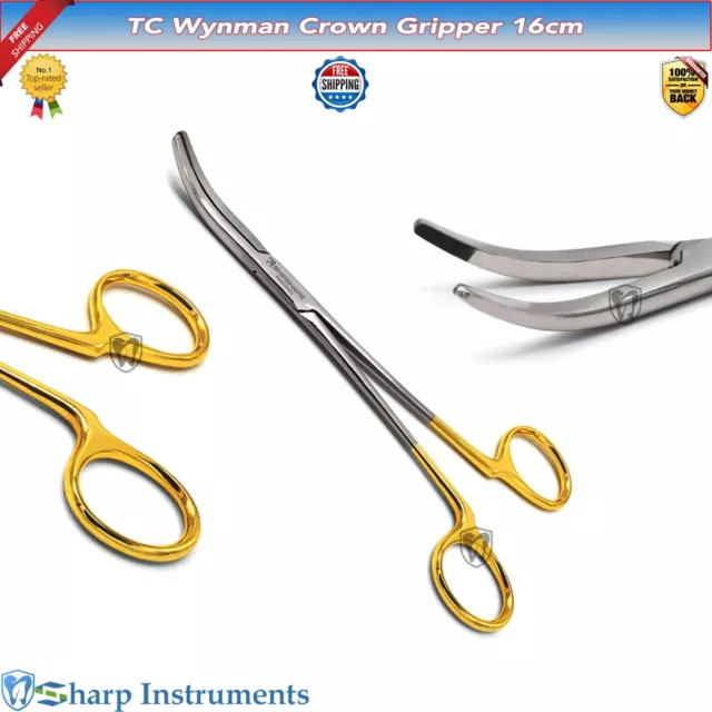 T/C Wynman Wyman Crown Remover Gripper Forceps 7" TC Surgical Dental Instruments