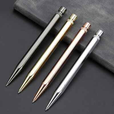 Heavy Brass All Metal Ballpoint Pen, Hexagonal Shape w/ Click Top, 5 Colors