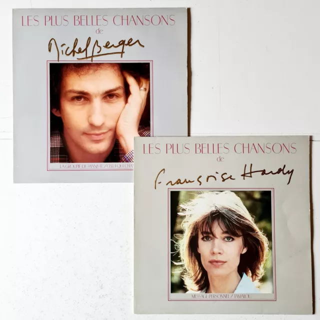 Francoise Hardy/Michel Berger "Les Plus Belles Chansons", Lot De 2 Vinyl 33t LP