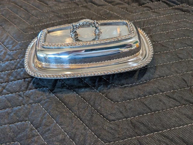 MOULE A BEURRE En Metal Argente Beurrier De Table Rond Marque Floridor