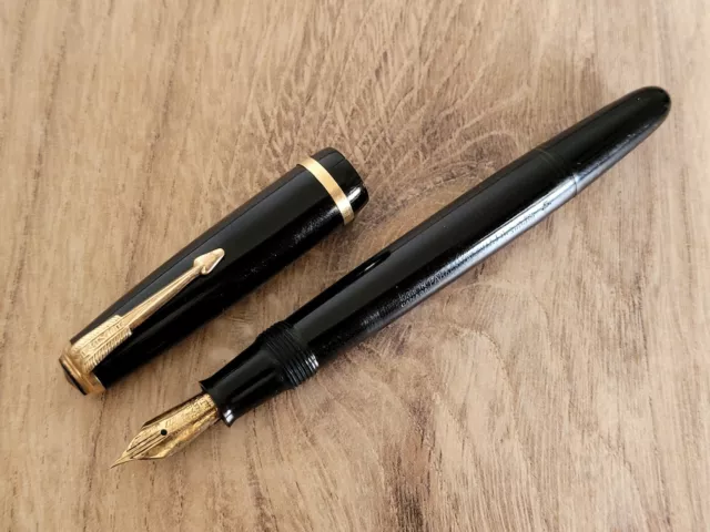 Vintage PARKER Vacumatic Fountain Pen - 14K Gold Semi Flex Nib - NOT RESTORED