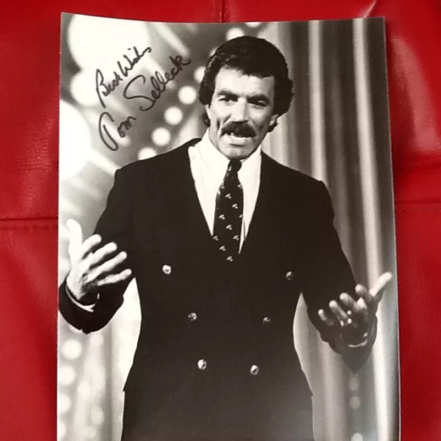 Tom Selleck SIGNED Photo Movie TV Actor Magnum PI  Friends In & Out  3 Men Baby