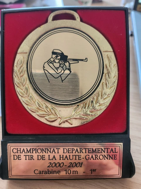Médaille De Tir 1977 Ile De France - Or Plaqué - Collection