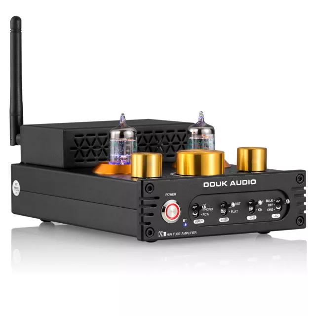 Douk Audio X1 Hi-Fi Bluetooth 5.0 Röhrenverstärker 5654 MM Turntable Tube Amp