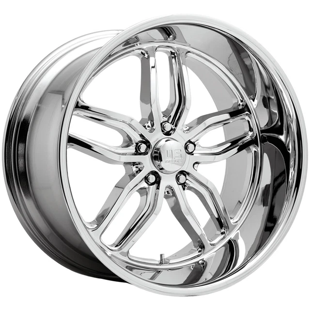 US Mags U127 C-Ten 20x8.5 5x4.75" +7mm Chrome Wheel Rim 20" Inch