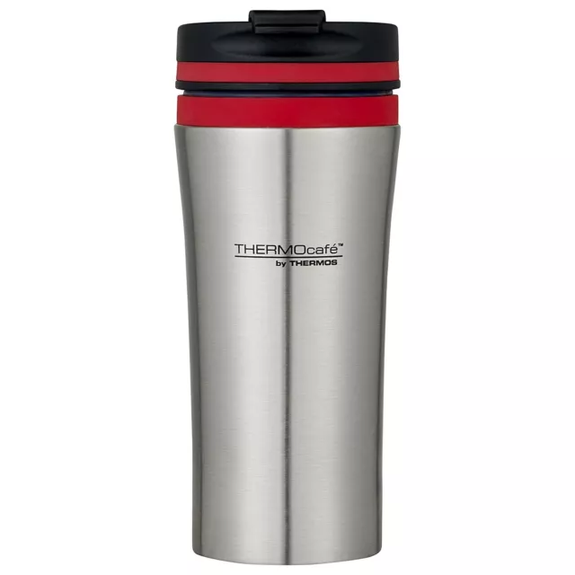 THERMOS THERMOCAFE 380 ml Stainless Steel Vacuum Insulated Travel Tumbler Red!