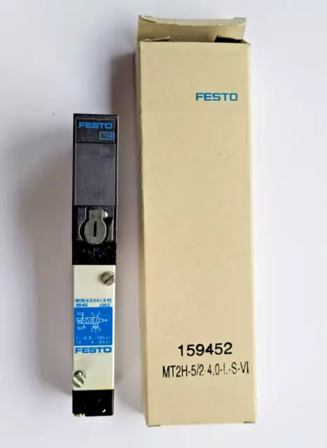 FESTO Mt2h-5/2-4,0-l-s-vi 159452 Solenoid Valve - New / Ovp - Worldwide Shipping