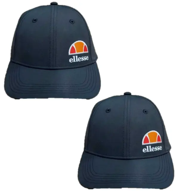 Ellesse Cap Mens Black Gym Cap Running Hat Adjustable Sports Cap Headwear