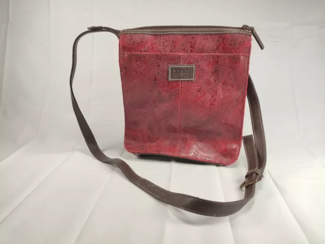 RELIC QUALITY BRAND Womens Paisley Red Purse Handbag Small Gently