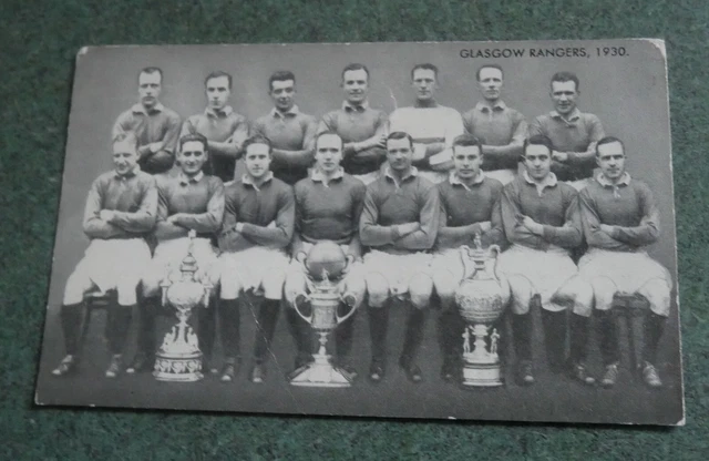 1930 Glasgow Rangers Fc Original Berühmte Mannschaft In Fussballgeschichte Karte Dc Thomson
