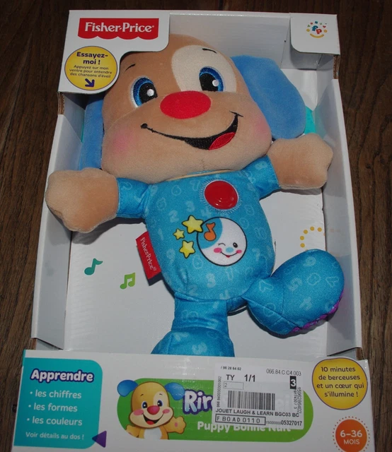 jeu d'éveil  fisherprice puppy bonne nuit rires et éveil 6-36 mois