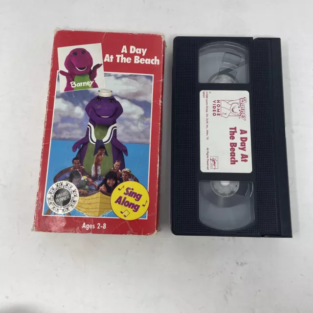 Barney A Day At The Beach Vhs 1992 Rare Barney Sing Along With Sandy